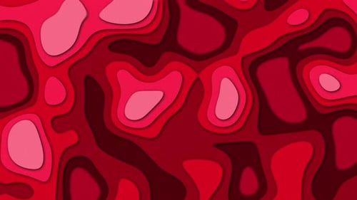Topography Style Background Red