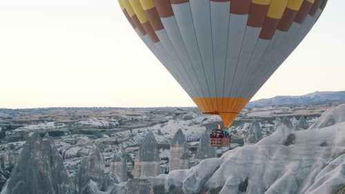Hot Air Ballooning Over Cappadocia at Sunrise