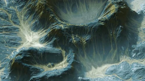 View of the Alien Planet Landscape