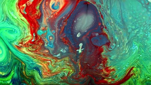 Abstract Vibrant Colors Swirling Background