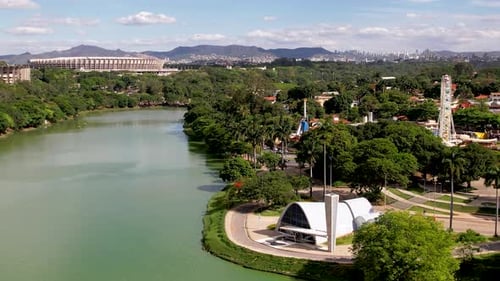 Landmark historic centre of downtown Belo Horizonte, Brazil.