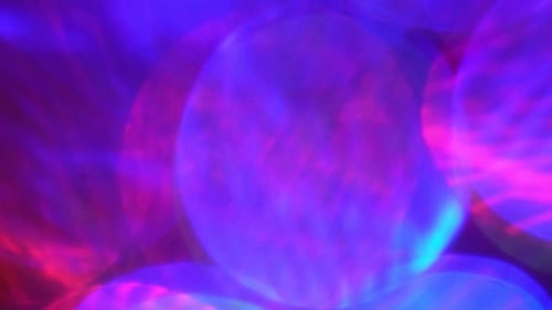 Abstract Pattern of Blurry Vibrant Circles