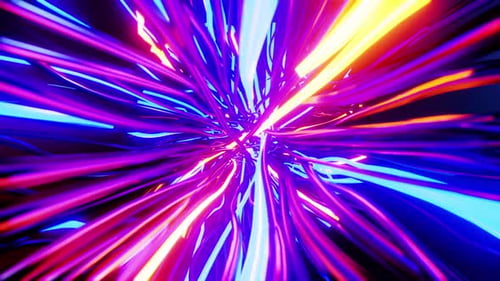 Flying through a tangle of flashing cables