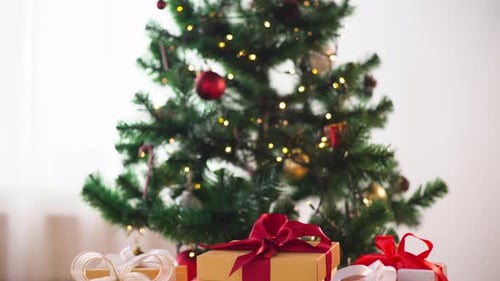 Christmas Tree with Presents Underneath