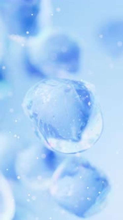Transparent bubble with gradient colors