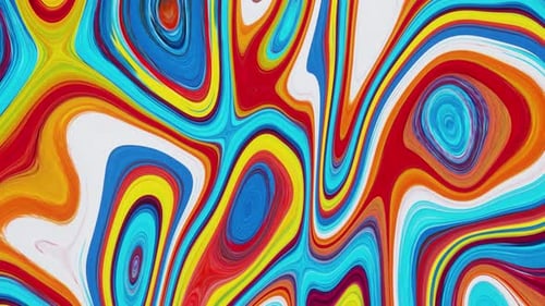 Vibrant Fluid Abstract Liquid Paint Swirl Background