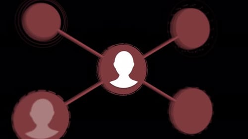 Social Network animation for use in presentations