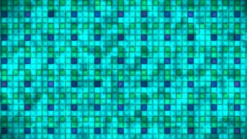 Animated Geometric Square Pixel Grid Background Loop