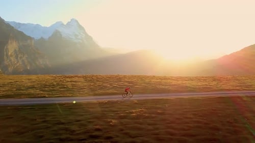 Incredible Epic Sunset Bike Ride in Mountains