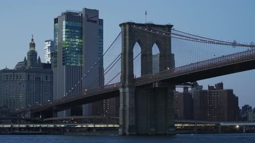 Brooklyn Bridge and buildings