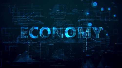 Economy Digital Data Text Hd