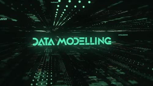 Sci Fi Digital Data Word Data Modelling