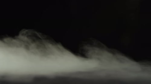 Abstract Smoke and Painted Hand Gestures