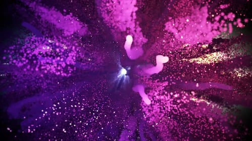 Abstract Fireworks Background 4K