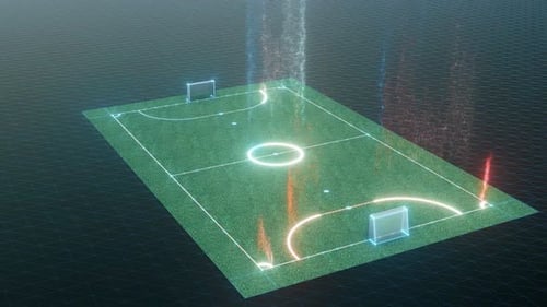 Mini Football Field Hud Hologram 4k