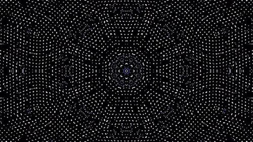 Abstract Geometric Kaleidoscopic Dots Looping Background