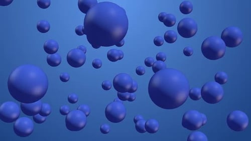 Colorful Abstract 3D Spheres Floating Background Animation