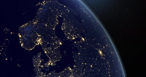 Scandinavia in the Night