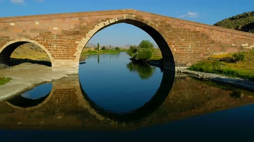 Historic Stone Bridge In Nature