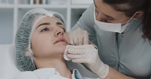 Lip Injection Treatment at Cosmetic Clinic