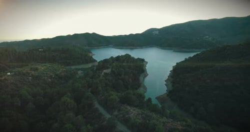 Beautiful Spanish Mountain Lake During Sunset