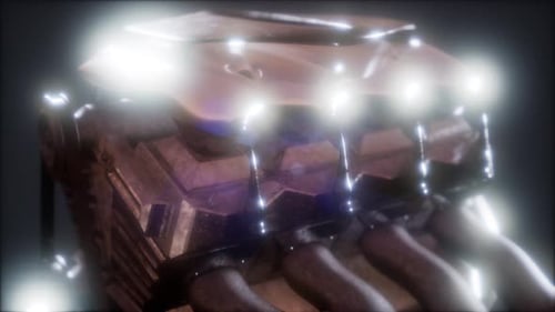 Close Up Detail of Car Engine