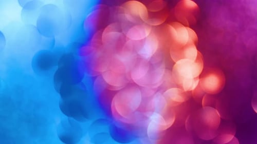 Vibrant Glowing Bokeh Lights Abstract Motion Background