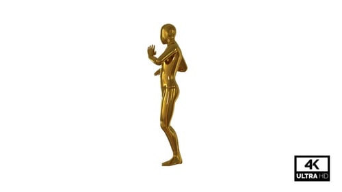 Moderne Rumba-Tanz-Charakter-Animation Golden V3