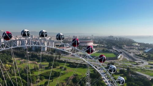 Noria de Antalya, Turquía, vista aérea de 4 km