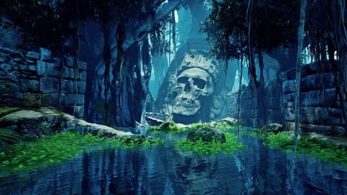 Templo de la muerte en la selva