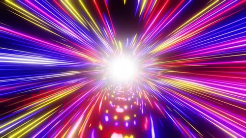 Vj disco bokeh lights background. Animation audio frequency monitor sound wave