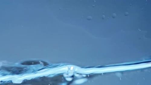 Rippling Water Surface with Abstract Blue Tones