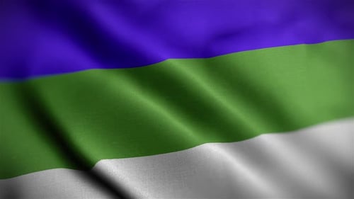 Three Striped Flag Seamless Waving Motion Background