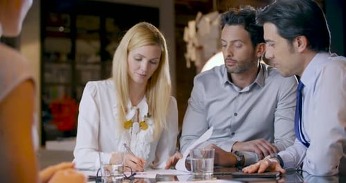 Adults Meeting to Negotiate Business Deal