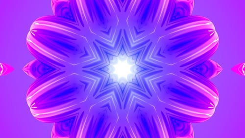 Vibrant Abstract Geometric Mandala Loop Animation