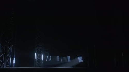 Abstract Stage Lighting with Colorful LED Beams