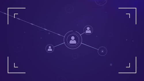 Expanding Geometric Network of People Icons