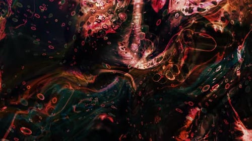 Animación abstracta de fondo líquido con gotas