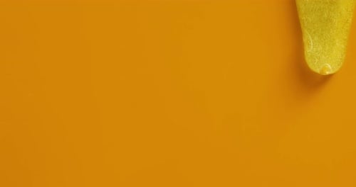 Minimalist Yellow Background with Cone Texture