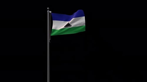 Flagge Lesotho mit Alpha 4K