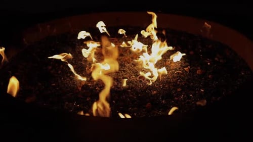 Fire Pit At Night
