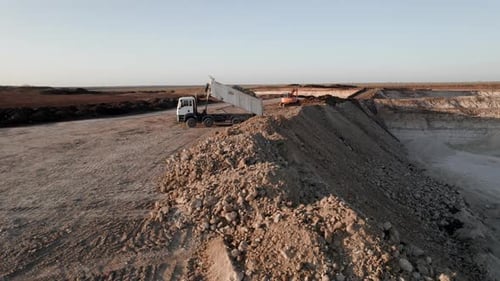 Tipper in Mining Quarry