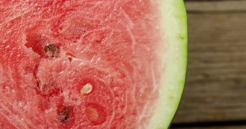 Close-up of halved watermelon