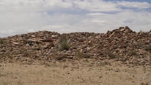 A Mound in Arid Treeless Steppe