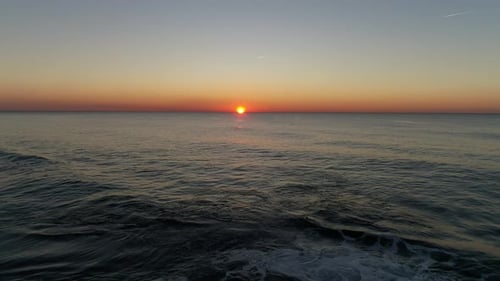 Tropical sea at sunset or sunrise over sea video 4K