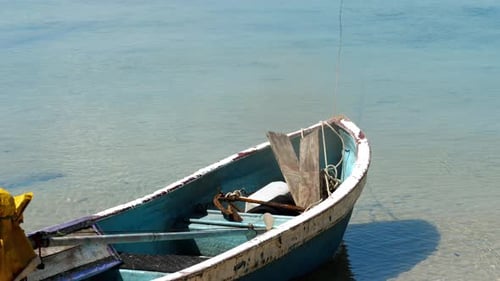 Longtail Fisher Boats on Beach