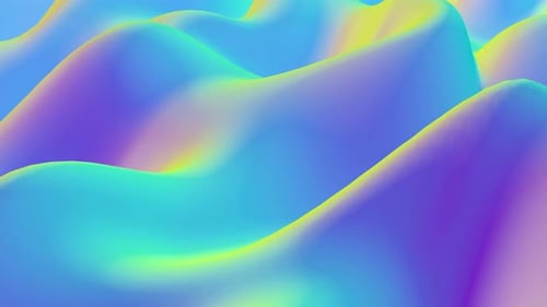 Vibrant Abstract Fluid Wave Background Loop