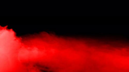 Abstract Red Smoke Effect on Black Background