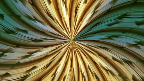 Abstract Golden Teal Swirling Organic Background Animation