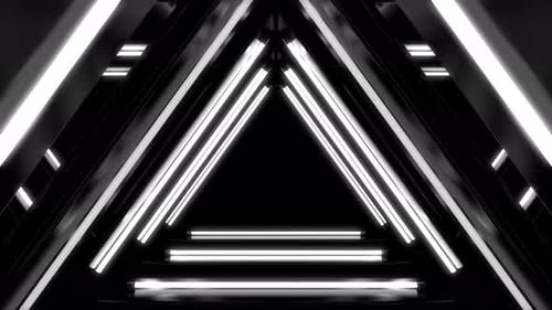 White Triangle Tunnel Background
